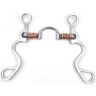 Showman Long S Shank with Correction Port Copper Rings - 5 inch