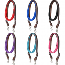 Tough-1 Harness Leather Loop Rein with Poly Center