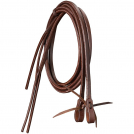 Tough-1 Harness Leather Rolled Split Reins - 1/2 x 8