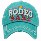 Rodeo Babe Washed Vintage Ball Cap