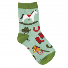 Kids Cotton Crew Socks - Pony Up