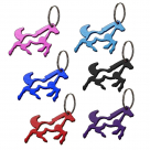 Aluminum Running Horse Key Chain With Bottle Opener