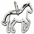 Horse Stainless Steel Carabiner With Split Ring - 2 X 2 1/2 inches