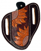 Rugged Ride Handpainted Sunflower Knife Sheath