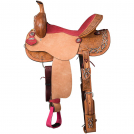 Tough-1 Dahlias & Diamonds Barrel Saddle