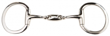 Korsteel Corkscrew Mouth Dee Ring Snaffle Bit
