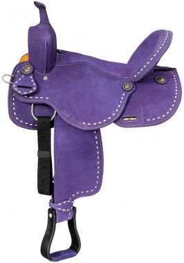 King Series Youth Stratford Suede Barrel Saddle - 12, 13 Inch