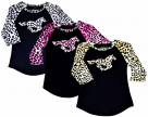 Cowboy Hardware Leopard Horse Raglan Shirt- Infant/Toddler