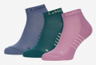 Lemieux Sneaker Socks - 3 pack Multi Colors