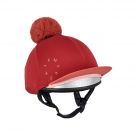 LeMieux Classique Pom Hat Silk with Detachable Pom - Russet