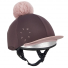 LeMieux Classique Pom Hat Silk with Detachable Pom - Cocoa