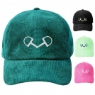Corduroy Snaffle Bit Equestrian Cap
