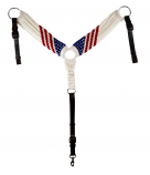Rugged Ride Mohair Blend Breast Collar - American Flag