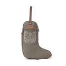 Sunstone Cotton & Leather Boot Bag in Clay Fern