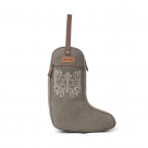 Myra Sunstone Cotton & Leather Western Boot Bag - Clay Fern