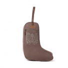 Sunstone Cotton & Leather Boot Bag in Sandy Taupe