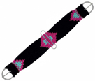 Rugged Ride Mohair Blend Cinch - Black, Hot Pink And Turquoise