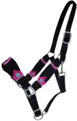 Rugged Ride Mohair Halter - Black, Hot Pink And Turquoise