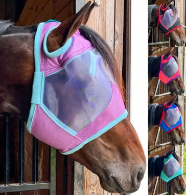 Rugged Ride Fine Mesh Two Tone Fly Mask: Chicks Discount Saddlery