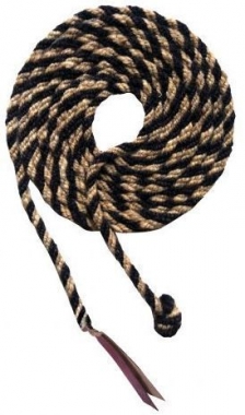 Showman 23 Foot Horse Hair Mecate Reins With Tassel And Leather