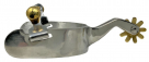 Showman Men's Wide Band Stainless Steel Spur