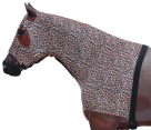 Rugged Ride Lycra Mane Tamer With Zipper Closure- Leopard