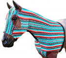 Rugged Ride Lycra Mane Tamer With Zipper Closure- Serape Cow