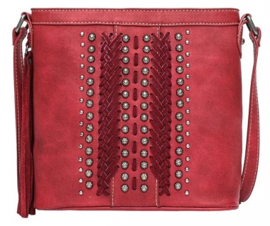 Montana West Whipstitch Collection Conceal Carry Crossbody Bag With  Criss-Cross Detail