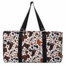 NGIL Mocha Cow Canvas Utility Bag