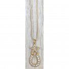 Gold Star Horseshoe Necklace