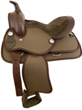 Nylon Cordura 10 Inch Youth/Pony Saddle With Suede Leather