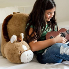 Horse Nesting Nook Giant Plush Kids Lounge Backrest Pillow