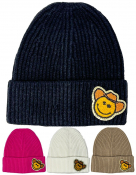 Cowboy Smiley Face Beanie - One Size