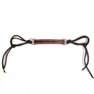 Professional's Choice Burgundy Leather Curb Strap With Paracord Ends