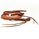 Professional's Choice 5/8 Inch Ranch Bleeding Heart Ring Split Reins - 8ft