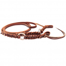 Professional's Choice 1/2 Inch Bleeding Heart Ring - Burgundy Roping Rein - 8 Foot