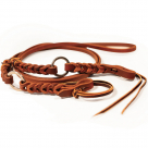 Professional's Choice 1/2 Inch Ranch Bleeding Heart Ring Roping Rein - 8 Foot