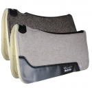 Professionals Choice Cowboy Felt Air Ride Barrel Saddle Pad - 1 Inch Merino Wool Bottom - 29 x 30