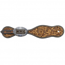 Professional's Choice Ladies Sanded Floral Spur Straps