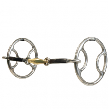 Mors Overcheck Standardbred Crit Davis 4 1/2" Acier Inoxydable (occasion)