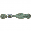 Professional's Choice Women's Turquoise Gator Spur Straps