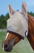 Pro-Force Manna Pro Equine Fly Mask With Ears - Average Horse Size