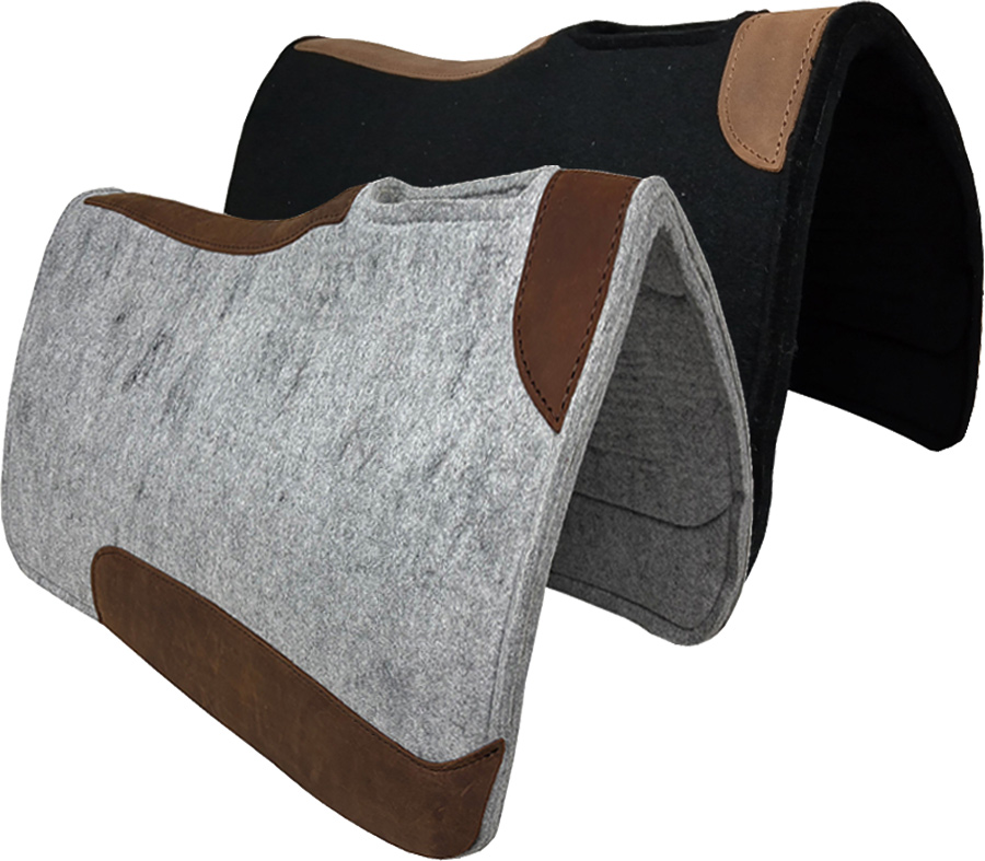 WEAVER - Gel Contoured Wool Blend Felt Saddle Pad - Paddock Animal & Co - View #9