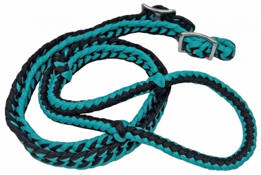 Rugged Ride 8ft Survival Paracord Contest Reins - Multi: Chicks