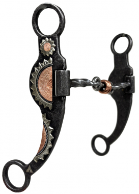 Mors Cheval Antique American Heritage Equine - Short Lifter Twisted Dog Bone - Neuf