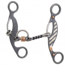 Partrade Cowboy Tack Chili Pepper 3 Pcs Open Floating Spoon Gag Bit - 5 1/8 in mouth