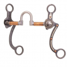 Partrade Cowboy Tack Buffalo Coin Correctional Bit - 5 1/8 in mouth