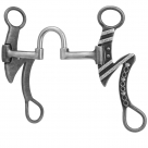 Partrade Cowboy Tack Barbwire Correctional Bit - 5 1/8 in mouth