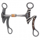 Partrade Cowboy Tack Barbwire Hinged Bit - 5 1/8 in mouth  <br>