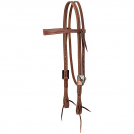 Weaver ProTack® Slim Browband Headstall with Designer Hardware - Copper Flower